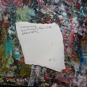 ABSTRACT SNAPSHOTS - STRIPES 7 by Daniela Schweinsberg  Image: Back with signature