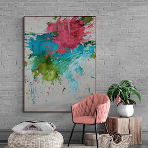 SENT YOU FLOWERS (REMEMBER WHEN WE FELL IN LOVE) IV by Daniela Schweinsberg  Image: Interior example