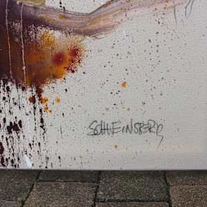 NIGHTSWIMMING by Daniela Schweinsberg  Image: Detail, signature