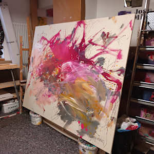 PINK IS THE NEW BLACK III by Daniela Schweinsberg  Image: Studio view