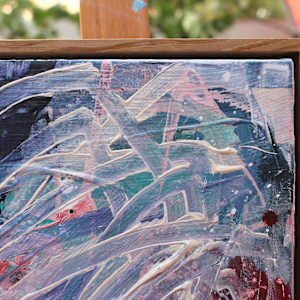 COLOR STORIES (OF BRUSH STROKES AND BEYOND) III by Daniela Schweinsberg  Image: Frame (float frame, oak, oiled)