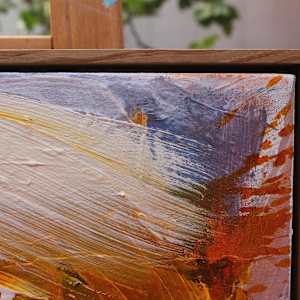 COLOR STORIES (OF BRUSH STROKES AND BEYOND) IV by Daniela Schweinsberg  Image: Frame (float frame, oak, oiled)