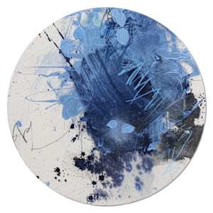 BLUE HOUR (Tondo small) by Daniela Schweinsberg  Image: Full frontal