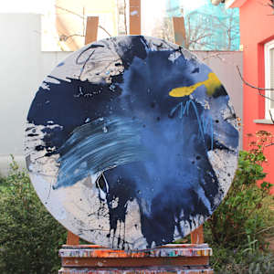 BLUE HOUR (Tondo large) by Daniela Schweinsberg  Image: In daylight