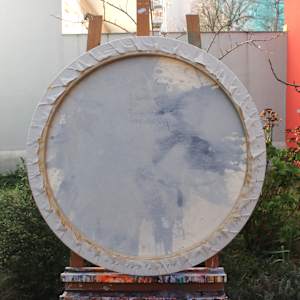 BLUE HOUR (Tondo large) by Daniela Schweinsberg  Image: Back