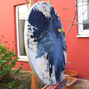 BLUE HOUR (Tondo large) by Daniela Schweinsberg  Image: From the left