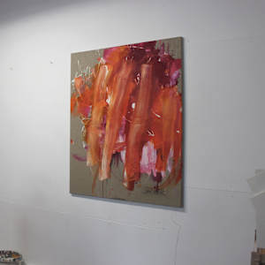 ORANGE SUNSET GLOW by Daniela Schweinsberg  Image: Studio view