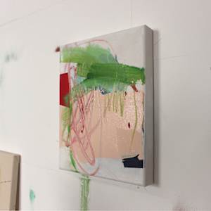 FIRST DELICATE GREEN by Daniela Schweinsberg  Image: In the studio