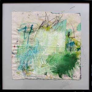 SNATCHES OF A CONVERSATION WITH ART (#10) by Daniela Schweinsberg  Image: Full frontal, framed