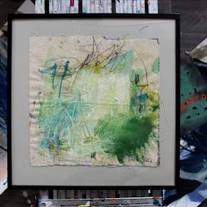SNATCHES OF A CONVERSATION WITH ART (#10) by Daniela Schweinsberg  Image: In the studio