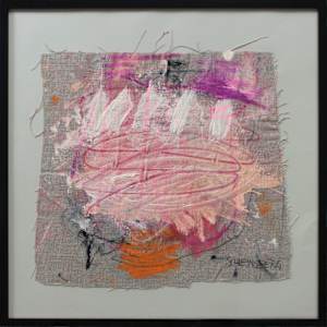 SNATCHES OF A CONVERSATION WITH ART (#11) by Daniela Schweinsberg  Image: Full frontal, framed