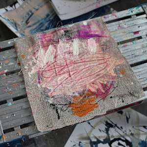 SNATCHES OF A CONVERSATION WITH ART (#11) by Daniela Schweinsberg  Image: Studioview, unframed