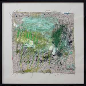 SNATCHES OF A CONVERSATION WITH ART (#12) by Daniela Schweinsberg  Image: Full frontal, framed