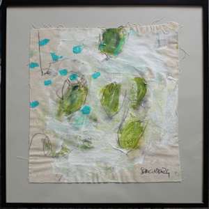 SNATCHES OF A CONVERSATION WITH ART (#14) by Daniela Schweinsberg  Image: Full frontal, framed