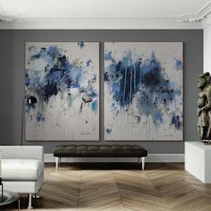 REVELING IN BLUE #1 by Daniela Schweinsberg  Image: REVELING IN BLUE 1 & 2