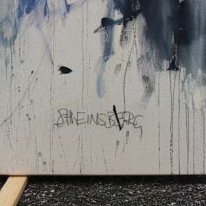 REVELING IN BLUE #2 by Daniela Schweinsberg  Image: Detail, Signature