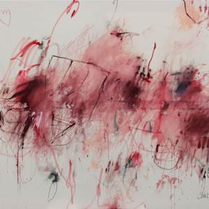 SELF-PORTRAIT IN RED by Daniela Schweinsberg  Image: Full frontal