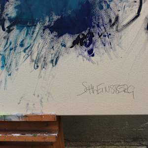 KINGDOM BENEATH THE BLUE by Daniela Schweinsberg  Image: Detail, signature