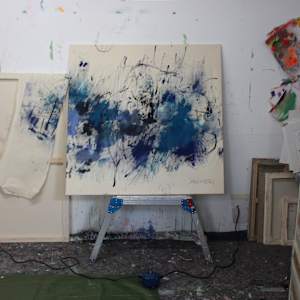 KINGDOM BENEATH THE BLUE by Daniela Schweinsberg  Image: In the studio, resized