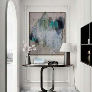 Tilted Composition (Form, Fragment, Gesture) 2 by Daniela Schweinsberg  Image: Interior example