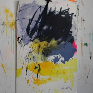 Three Colors Rain (Or: Rain, felt) by Daniela Schweinsberg  Image: Studio view