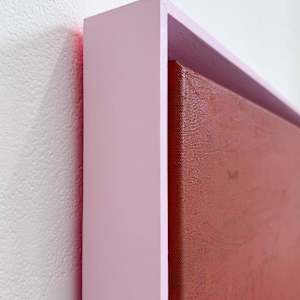 Untitled 28/25 & 29/25 by Toni Vallance  Image: Untitled 29/25 corner/neon reflection detail