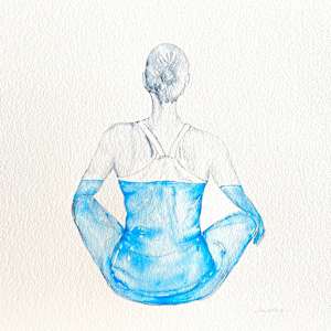 Sea Inside 1 Seated Pose by Tracy McCarty, Image 1.