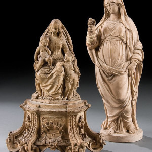 Italian School, Terracotta Figurines of the Madonna