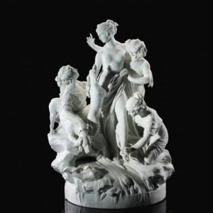 After Louis-Simon Boizot, Diana the Huntress in Biscuit Porcelain