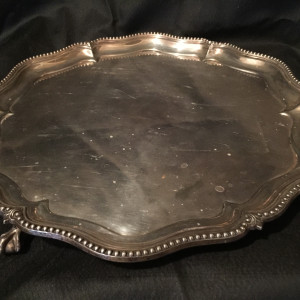 Walker & Hall, Silver Plated Footed Tray