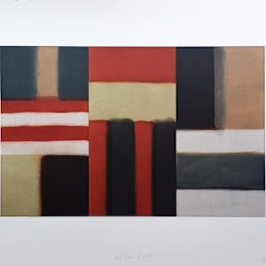 Cut Ground Red by Sean Scully