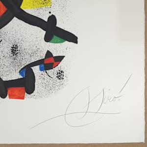 La triple rouge I by Joan Miró 