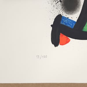 La triple rouge I by Joan Miró 