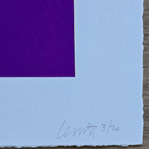 Open Cube in Color on Color #1 by Sol LeWitt 