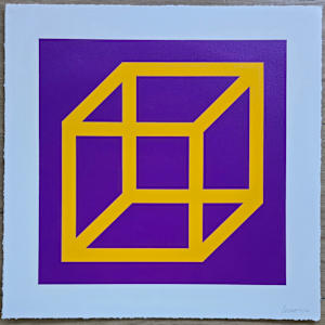Open Cube in Color on Color #2 by Sol LeWitt 