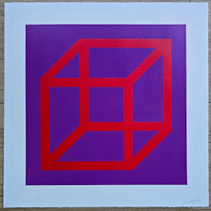 Open Cube in Color on Color #1 by Sol LeWitt 