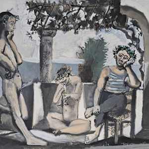 Bacchanale (faunes de l'été) by Pablo Picasso 