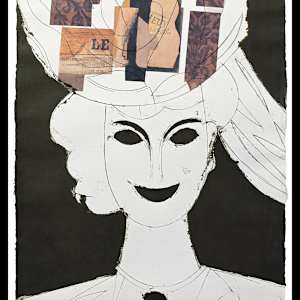 Mujer con Sombrero IV by Manolo Valdés 
