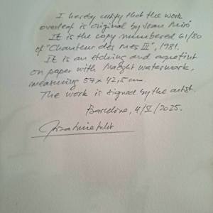 Chanteur des rues III by Joan Miró, Image 6.