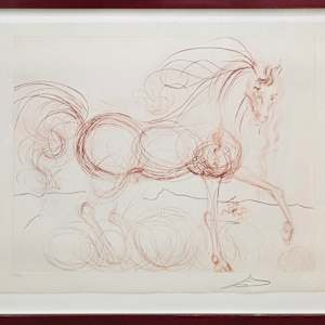Homage to the Horse (The White Stallion) by Salvador Dalí, Image 2.