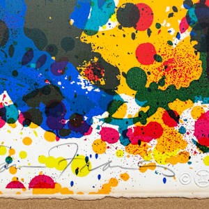 Five Coral Screen by Sam Francis, Image 1.