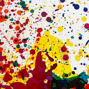 Five Coral Screen by Sam Francis, Image 6.