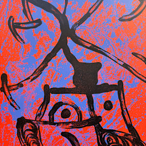 L'Eintraineuse-Rouge by Joan Miró (Sin Certificar), Image 6.