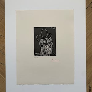 Buste d'homme barbu au Chapeau by Pablo Picasso 