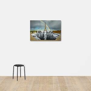 Trompe l'oeil, Les Falaises du Trocadéro, 21 de mayo de 2021, 20h03, París, Francia, 2021 by JR 