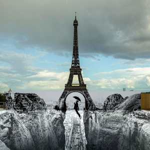 Trompe l'oeil, Les Falaises du Trocadéro, 18 de mayo de 2021, 19h58, París, Francia, 2021 by JR 