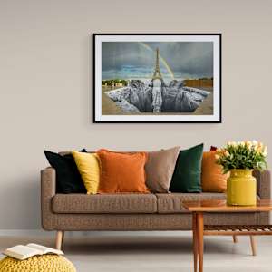 Trompe l'oeil, Les Falaises du Trocadéro, 21 de mayo de 2021, 20h03, París, Francia, 2021 by JR 