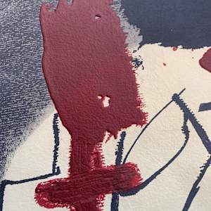 Roig i Negre 4 by Antoni Tàpies 