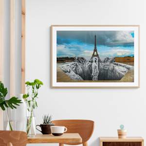 Trompe l'oeil, Les Falaises du Trocadéro, 18 de mayo de 2021, 19h58, París, Francia, 2021 by JR 