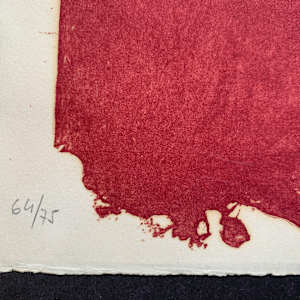 Gran Taca Roja by Antoni Tàpies 